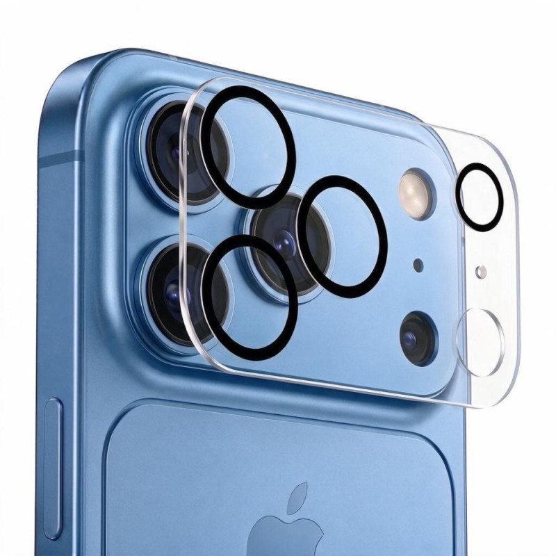 Tech-Protect Cam Fit+ защита за камера за iPhone 18 Pro (Clear) – темперирано стъкло 9H, 2.5D Tech-Protect Cam Fit+ защита за камера за iPhone 18 Pro (Clear) – темперирано стъкло 9H, 2.5D