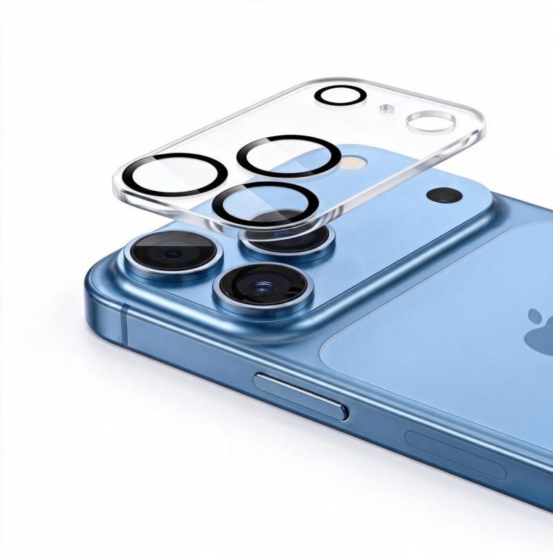 Tech-Protect Cam Fit+ защита за камера за iPhone 18 Pro (Clear) – темперирано стъкло 9H, 2.5D Tech-Protect Cam Fit+ защита за камера за iPhone 18 Pro (Clear) – темперирано стъкло 9H, 2.5D