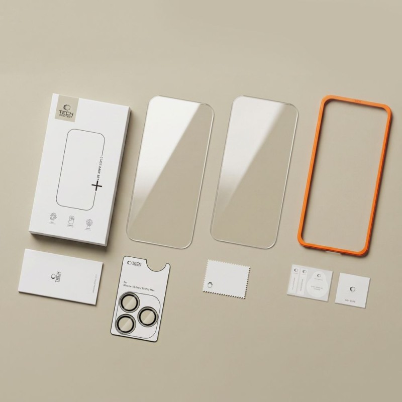 Tech-Protect Easy Set+ 3-PACK закалено стъкло за iPhone 18 Pro Max, прозрачно (SKU: 5906302325054) Tech-Protect Easy Set+ 3-PACK закалено стъкло за iPhone 18 Pro Max, прозрачно (SKU: 5906302325054)
