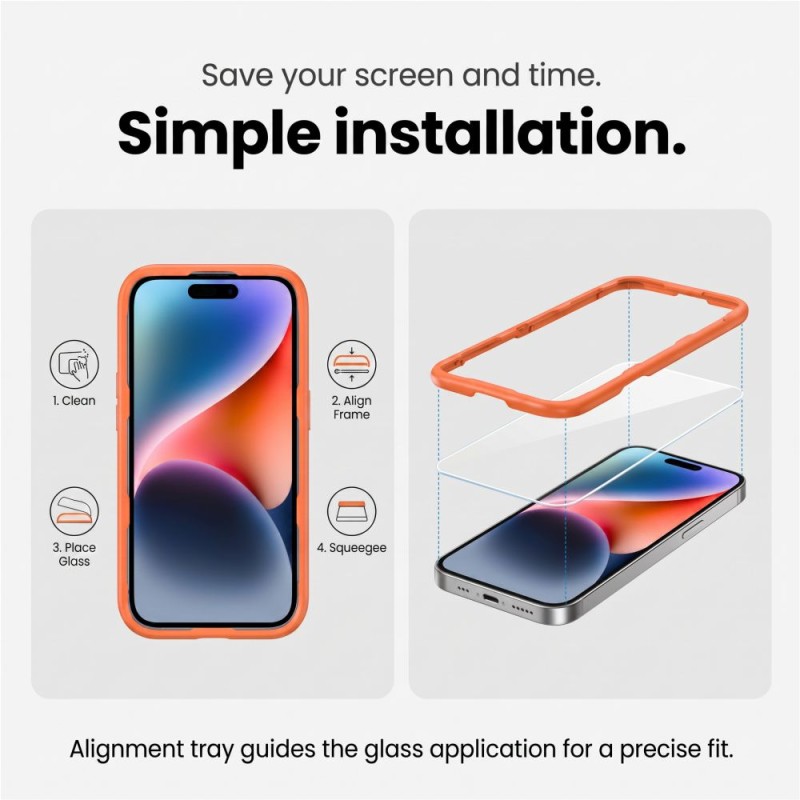 Tech-Protect Easy Set+ 3-PACK закалено стъкло за iPhone 18 Pro Max, прозрачно (SKU: 5906302325054) Tech-Protect Easy Set+ 3-PACK закалено стъкло за iPhone 18 Pro Max, прозрачно (SKU: 5906302325054)