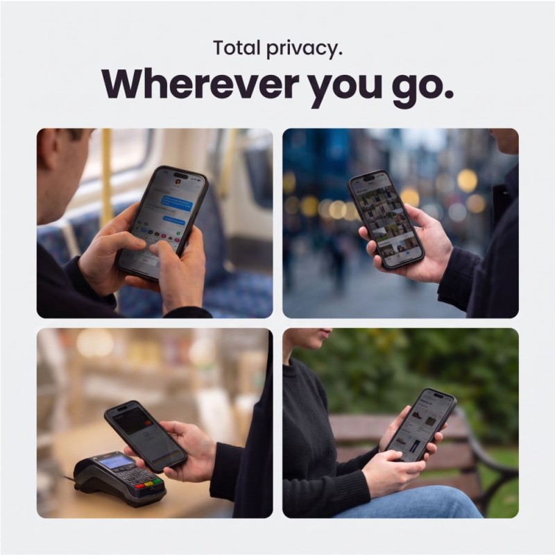 Tech-Protect Glass SPY+ Пакет 2 броя, защитно стъкло за iPhone 18 Pro Max с privacy (приватност) Tech-Protect Glass SPY+ Пакет 2 броя, защитно стъкло за iPhone 18 Pro Max с privacy (приватност)