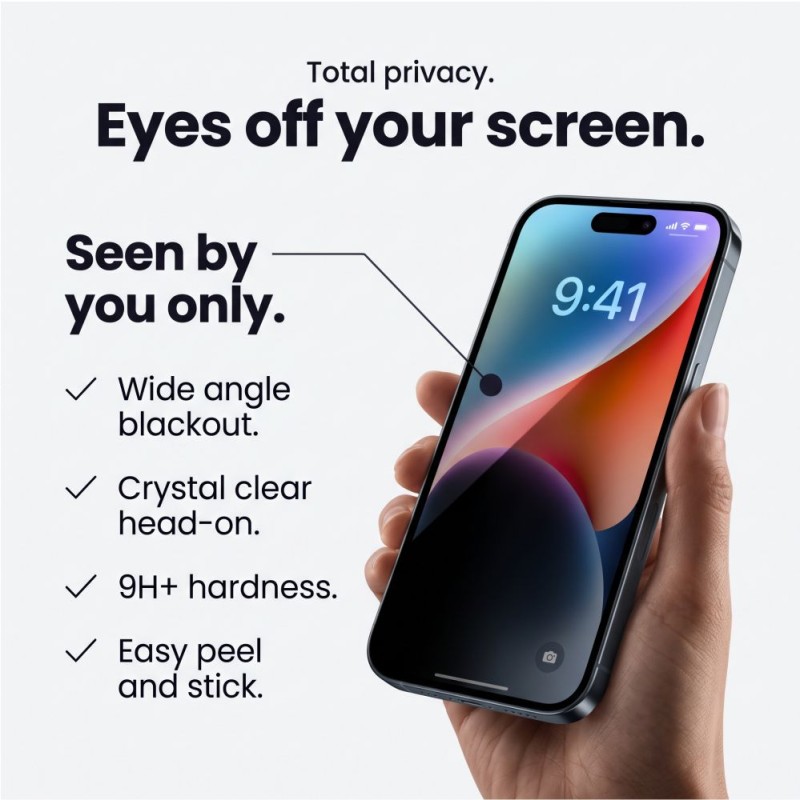 Tech-Protect Glass SPY+ Пакет 2 броя, защитно стъкло за iPhone 18 Pro Max с privacy (приватност) Tech-Protect Glass SPY+ Пакет 2 броя, защитно стъкло за iPhone 18 Pro Max с privacy (приватност)