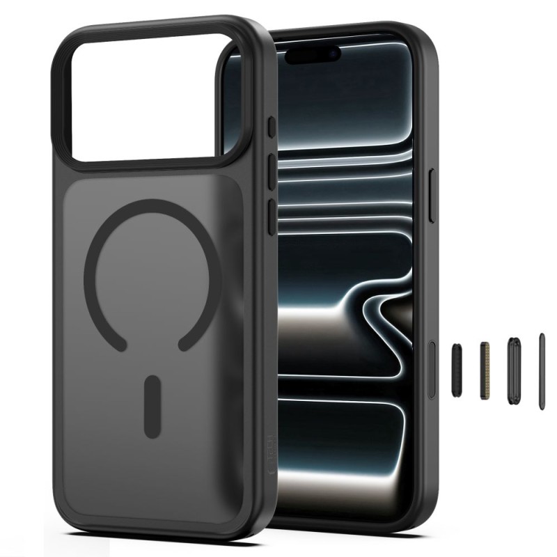TECH-PROTECT MAGMAT MAGSAFE CC Кейс за iPhone 17 Pro Max / 18 Pro Max матово черно TECH-PROTECT MAGMAT MAGSAFE CC Кейс за iPhone 17 Pro Max / 18 Pro Max матово черно