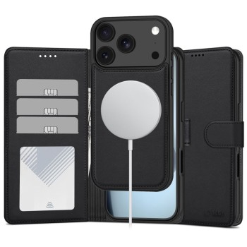 TECH-PROTECT Wallet MagSafe калъф за iPhone 17 Pro Max / 18 Pro Max Matte Black