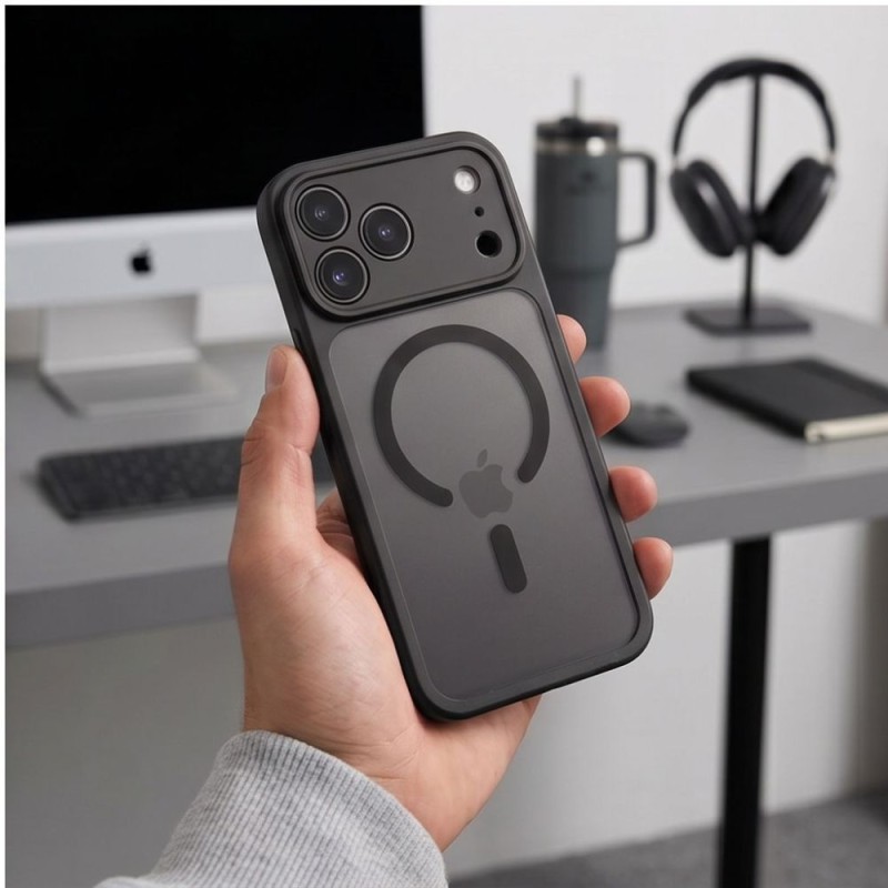 TECH-PROTECT BASICMAG MagSafe кейс за iPhone 17 Pro / 18 Pro, матово черно TECH-PROTECT BASICMAG MagSafe кейс за iPhone 17 Pro / 18 Pro, матово черно