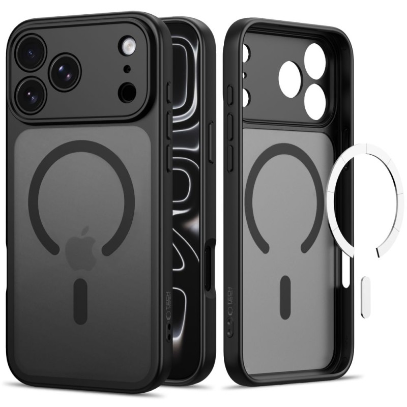 TECH-PROTECT BASICMAG MagSafe кейс за iPhone 17 Pro / 18 Pro, матово черно TECH-PROTECT BASICMAG MagSafe кейс за iPhone 17 Pro / 18 Pro, матово черно