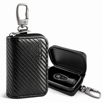 Етюи (калъф) тип Фарадей Tech-Protect KLR300 Pouch за ключове с Keyless RFID, Carbon (Карбон)