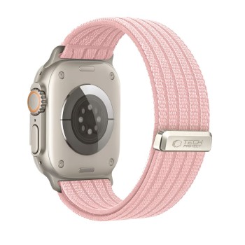 TECH-PROTECT NYLON SPORT каишка за Apple Watch 8/9/10/11/SE/Ultra (44/45/46/49 мм) Light Pink TECH-PROTECT NYLON SPORT каишка за Apple Watch 8/9/10/11/SE/Ultra (44/45/46/49 мм) Light Pink