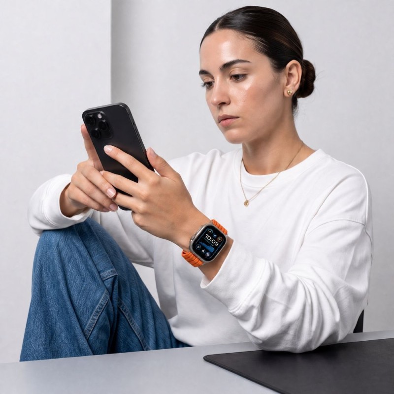 TECH-PROTECT NYLON SPORT ПРЕМИКА ЗА APPLE WATCH 8/9/10/11/SE/ULTRA (44/45/46/49 мм) ОРАНЖЕВ TECH-PROTECT NYLON SPORT ПРЕМИКА ЗА APPLE WATCH 8/9/10/11/SE/ULTRA (44/45/46/49 мм) ОРАНЖЕВ
