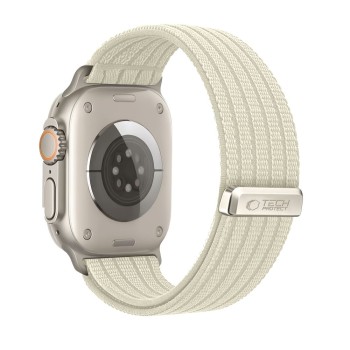 TECH-PROTECT NYLON SPORT каишка за Apple Watch 8/9/10/11/SE/ULTRA (44/45/46/49 мм) Starlight TECH-PROTECT NYLON SPORT каишка за Apple Watch 8/9/10/11/SE/ULTRA (44/45/46/49 мм) Starlight