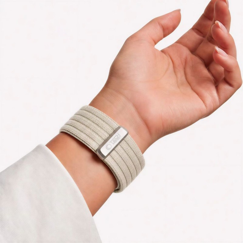 TECH-PROTECT NYLON SPORT каишка за Apple Watch 8/9/10/11/SE/ULTRA (44/45/46/49 мм) Starlight TECH-PROTECT NYLON SPORT каишка за Apple Watch 8/9/10/11/SE/ULTRA (44/45/46/49 мм) Starlight