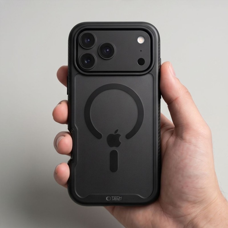 Tech-Protect Defense MagSafe за iPhone 17 Pro / 18 Pro (Matte Black)