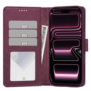 TECH-PROTECT Wallet MagSafe кожен калъф за iPhone 17 Pro / 18 Pro MULBERRY TECH-PROTECT Wallet MagSafe кожен калъф за iPhone 17 Pro / 18 Pro MULBERRY