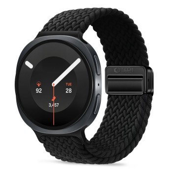 TECH-PROTECT NylonMag каишка за Samsung Galaxy Watch 8/9/Classic (40/44/46 мм) черна