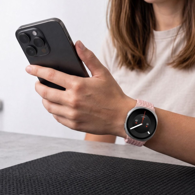 TECH-PROTECT NYLONMAG за Samsung Galaxy Watch 8 / 9 / Classic (40/44/46 mm) Dusty Rose TECH-PROTECT NYLONMAG за Samsung Galaxy Watch 8 / 9 / Classic (40/44/46 mm) Dusty Rose