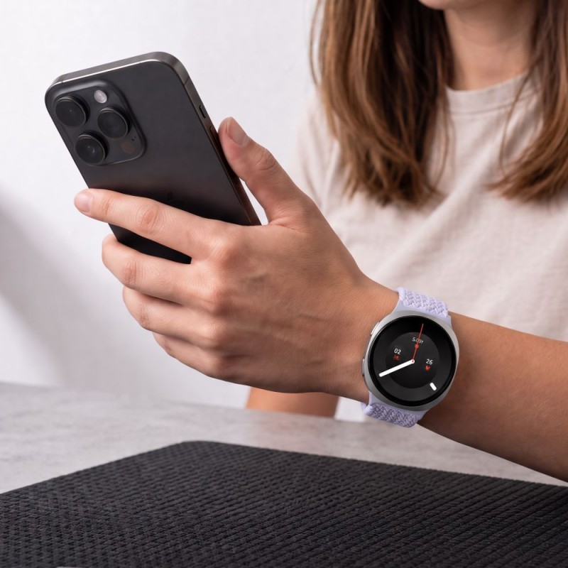 TECH-PROTECT NylonMag каишка за Samsung Galaxy Watch 8/9/Classic (40/44/46 мм) Periwinkle TECH-PROTECT NylonMag каишка за Samsung Galaxy Watch 8/9/Classic (40/44/46 мм) Periwinkle