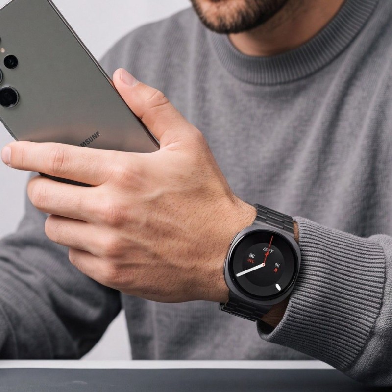 TECH-PROTECT STAINLESS за Samsung Galaxy Watch 8 / 9 / Classic (40 / 44 / 46 мм) BLACK TECH-PROTECT STAINLESS за Samsung Galaxy Watch 8 / 9 / Classic (40 / 44 / 46 мм) BLACK