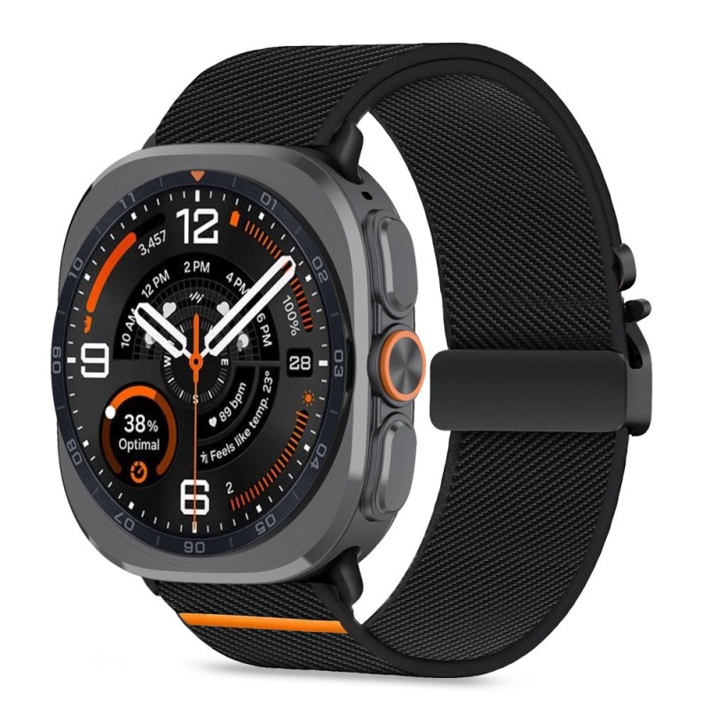 TECH-PROTECT Nylon Clasp каишка за Samsung Galaxy Watch Ultra 1 / 2 2024-2026 (47 мм) Черна TECH-PROTECT Nylon Clasp каишка за Samsung Galaxy Watch Ultra 1 / 2 2024-2026 (47 мм) Черна