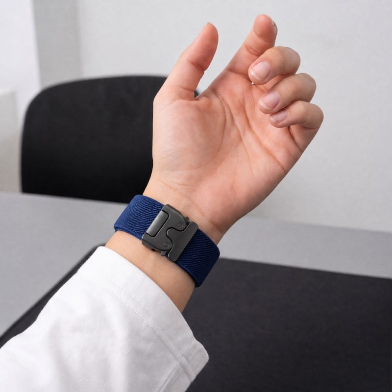 TECH-PROTECT Nylon Clasp каишка за Samsung Galaxy Watch Ultra 1 / 2 (2024–2026), 47 мм, Navy Blue (гранат) TECH-PROTECT Nylon Clasp каишка за Samsung Galaxy Watch Ultra 1 / 2 (2024–2026), 47 мм, Navy Blue (гранат)