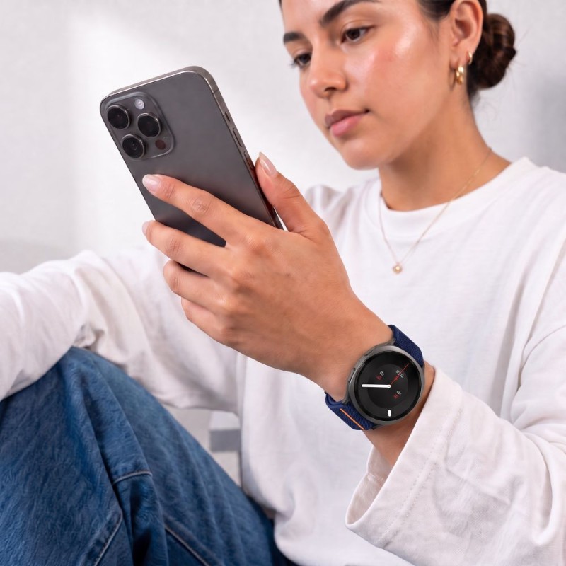 TECH-PROTECT Nylon Clasp каишка за Samsung Galaxy Watch Ultra 1 / 2 (2024–2026), 47 мм, Navy Blue (гранат) TECH-PROTECT Nylon Clasp каишка за Samsung Galaxy Watch Ultra 1 / 2 (2024–2026), 47 мм, Navy Blue (гранат)
