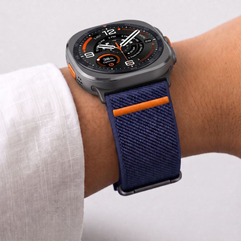 TECH-PROTECT Nylon Clasp каишка за Samsung Galaxy Watch Ultra 1 / 2 (2024–2026), 47 мм, Navy Blue (гранат) TECH-PROTECT Nylon Clasp каишка за Samsung Galaxy Watch Ultra 1 / 2 (2024–2026), 47 мм, Navy Blue (гранат)