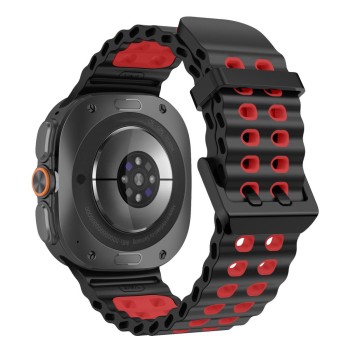 Tech-Protect Iconband Pro каишка за Samsung Galaxy Watch Ultra 1/2 (2024–2026) 47 мм Black/Red