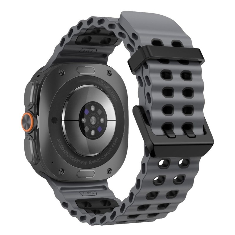 TECH-PROTECT Iconband Pro каишка за Samsung Galaxy Watch Ultra 1 / 2 2024–2026 (47 мм) сива/черна