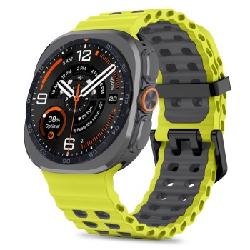 Tech-Protect Iconband Pro ремешък за Samsung Galaxy Watch Ultra 1/2 (2024–2026) 47 мм, лайм/черен