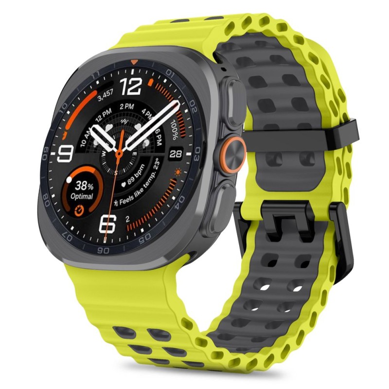 Tech-Protect Iconband Pro ремешък за Samsung Galaxy Watch Ultra 1/2 (2024–2026) 47 мм, лайм/черен