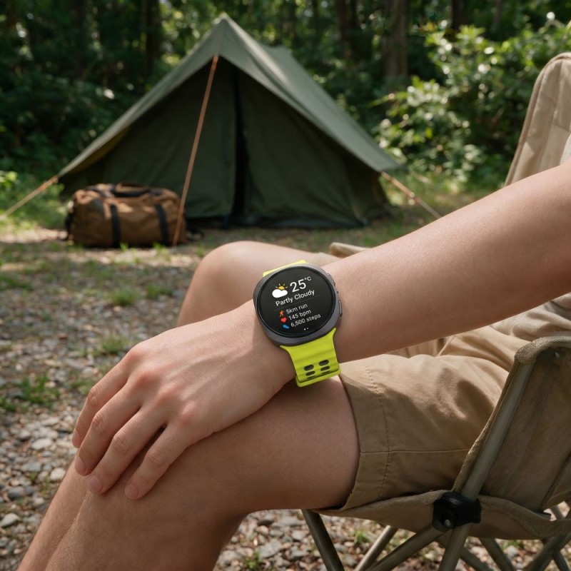 Tech-Protect Iconband Pro ремешък за Samsung Galaxy Watch Ultra 1/2 (2024–2026) 47 мм, лайм/черен
