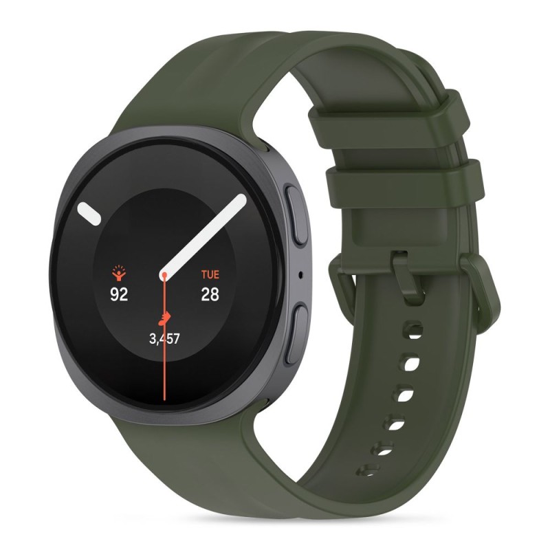 TECH-PROTECT Silicone Evo каишка за Samsung Galaxy Watch 8/9/Classic (40/44/46 мм) Military Green - 5906302325979