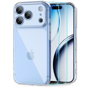 Tech-Protect FlexAir + Glass Fit+ 2-Pack за iPhone 17 Pro / 18 Pro (CLEAR)
