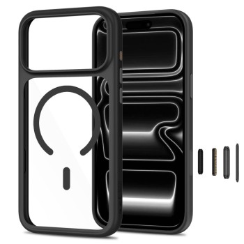 TECH-PROTECT MagOne MagSafe CC + Glass 2-Pack за iPhone 17 Pro / 18 Pro Black/Clear (кейс + 2 стъклени протектора) TECH-PROTECT MagOne MagSafe CC + Glass 2-Pack за iPhone 17 Pro / 18 Pro Black/Clear (кейс + 2 стъклени протектора)