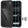 TECH-PROTECT MagOne MagSafe CC + Glass 2-Pack за iPhone 17 Pro Max / 18 Pro Max Black/Clear (черно/прозрачно)