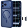 TECH-PROTECT MagOne MagSafe CC + Glass 2-Pack за iPhone 17 Pro Max / 18 Pro Max Deep Blue/Clear (комплект калъф + стъкло)