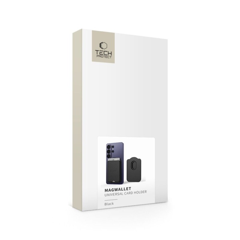 Tech-Protect CH02 MagWallet Magsafe универсален магнитен държач за карти Black - Tech-Protect CH02 MagWallet Magsafe универсален магнитен държач за карти Black - 5906302326402