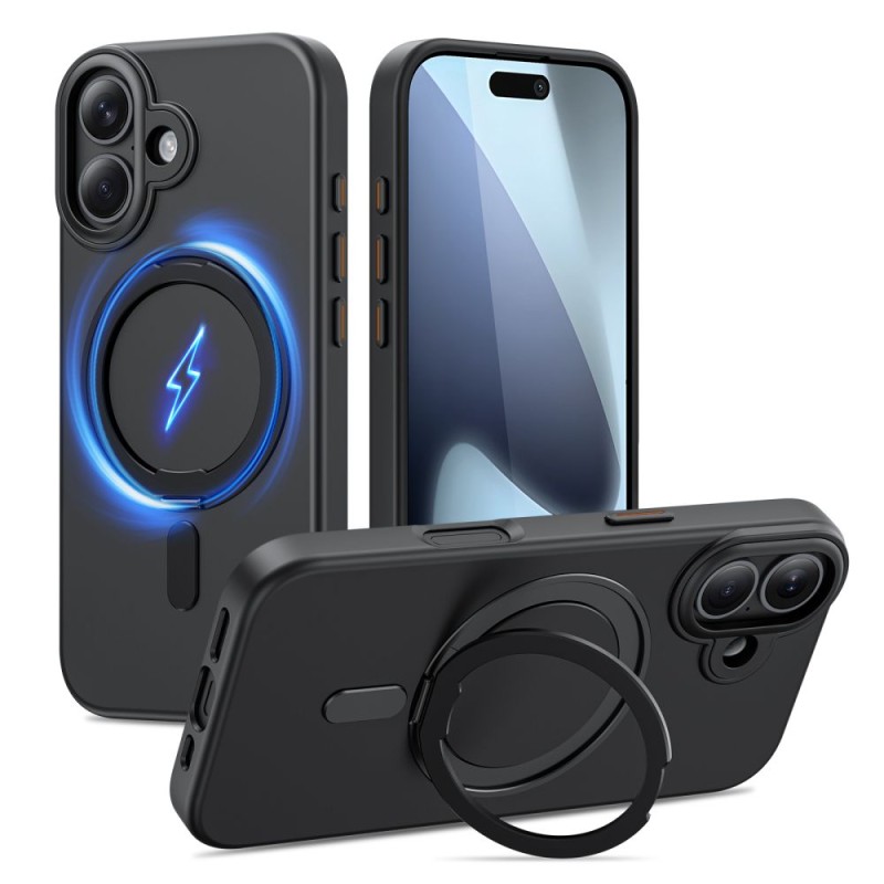 TECH-PROTECT Magring Magsafe Case за iPhone 17 – черен - TECH-PROTECT Magring Magsafe Case за iPhone 17 – черен - 5906302330096