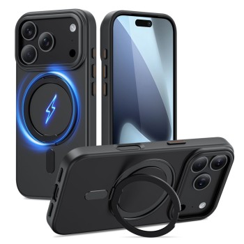 TECH-PROTECT Magring MagSafe кейс за iPhone 17 Pro (черен)