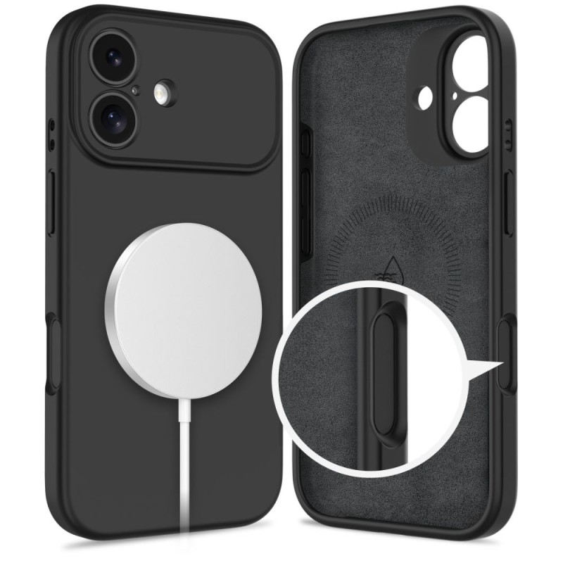 TECH-PROTECT Silicone Magsafe за iPhone 17 Black - 5906302330133