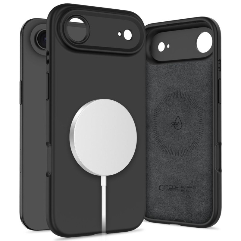 TECH-PROTECT силиконов кейс Magsafe за iPhone Air (черен) - 5906302330140