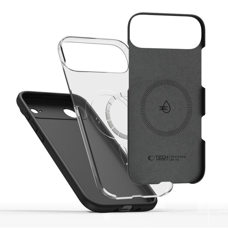 TECH-PROTECT силиконов кейс Magsafe за iPhone Air (черен) - 5906302330140