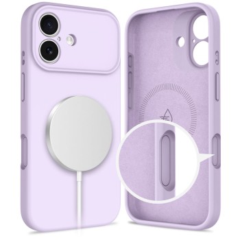 TECH-PROTECT Silicone Magsafe iPhone 17 Mauve