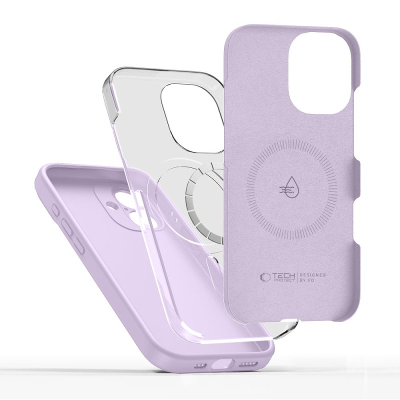 TECH-PROTECT Silicone Magsafe iPhone 17 Mauve - 5906302330171
