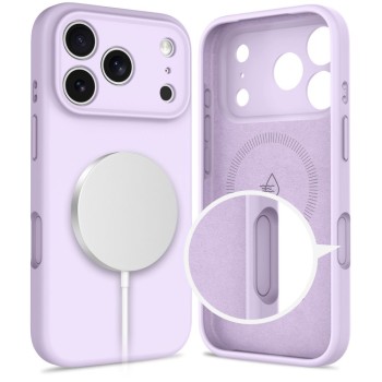 TECH-PROTECT SILICONE MAGSAFE за iPhone 17 PRO Mauve (5906302330195)