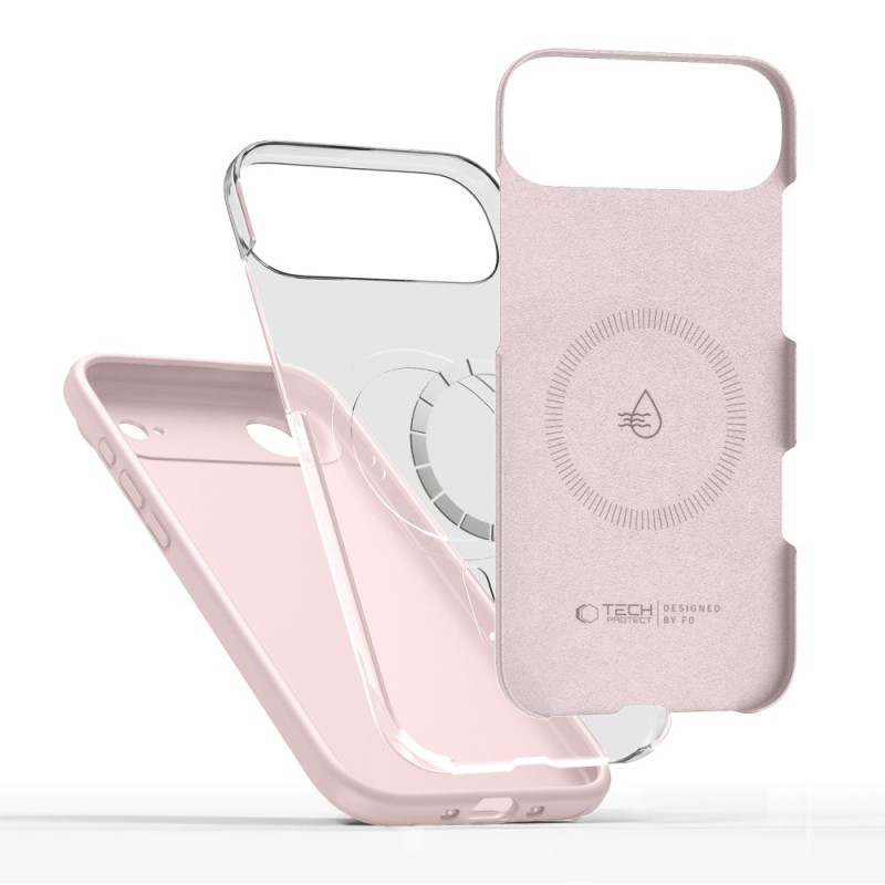 TECH-PROTECT Silicone MagSafe iPhone Air Pink Pearl - 5906302330225