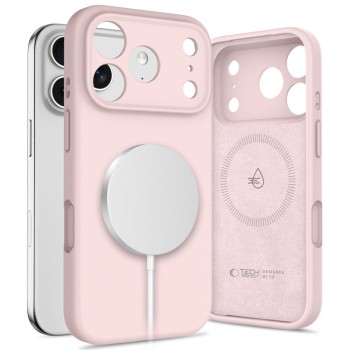 Tech-Protect Silicone Magsafe за iPhone 17 Pro, Pink Pearl