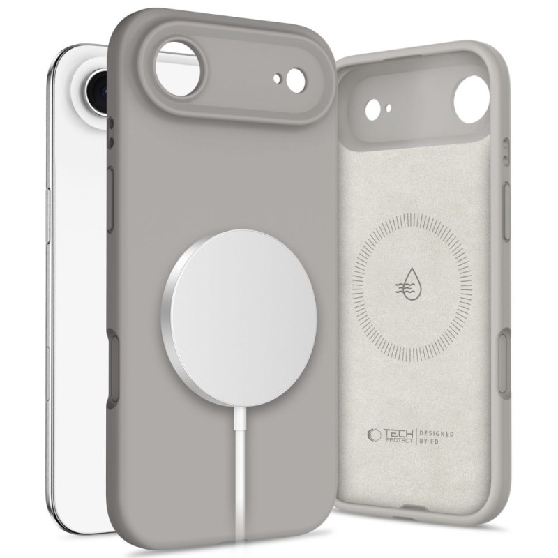 TECH-PROTECT Silicone Magsafe iPhone Air Stone Grey - 5906302330263