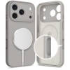 TECH-PROTECT Silicone MagSafe кейс за iPhone 17 Pro Max, Stone Grey - 5906302330287