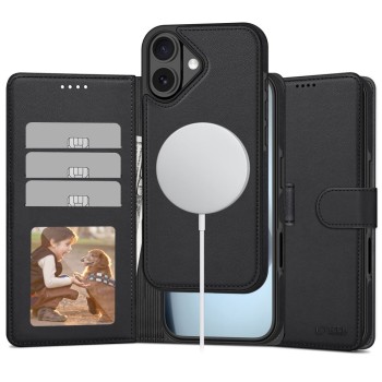 TECH-PROTECT Wallet MagSafe за iPhone 17, матово черно