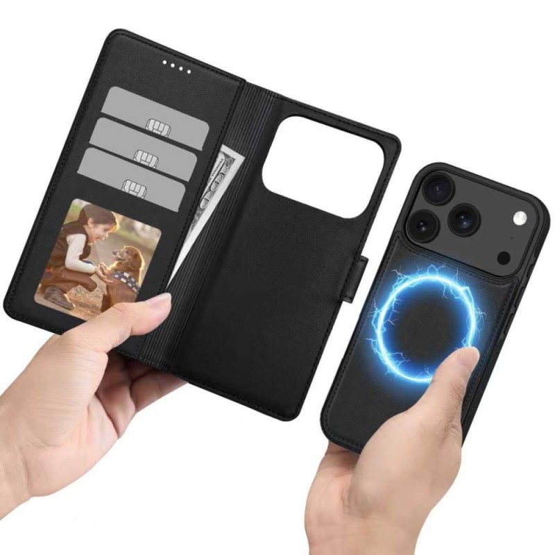 TECH-PROTECT Wallet MagSafe iPhone 17 Pro Max матово черно - TECH-PROTECT Wallet MagSafe iPhone 17 Pro Max матово черно - 5906302330409